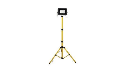 Naświetlacz 20W LED 1800lm, 4000K, IP65 1,5m przewód gumowy, na statywie / 47008