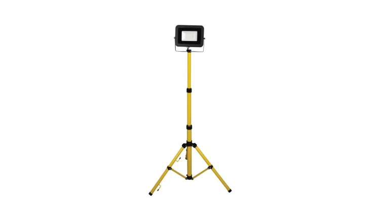 Naświetlacz 20W LED 1800lm, 4000K, IP65 1,5m przewód gumowy, na statywie / 47008