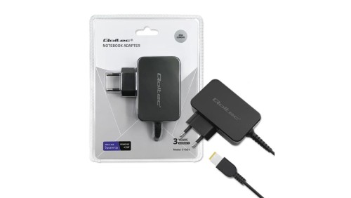 Qoltec Zasilacz do laptopa Lenovo 45W 20V 2.25A Slim tip+pin