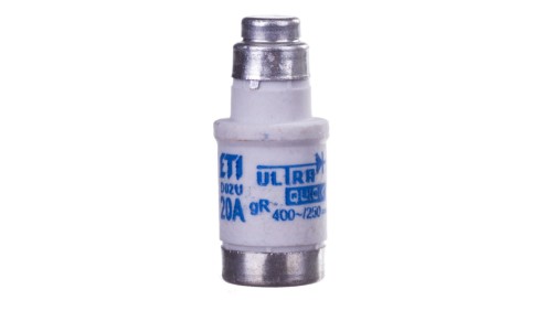 Wkładka bezpiecznikowa D02 20A gR 400V AC/250V DC D02UQ20A 004312001