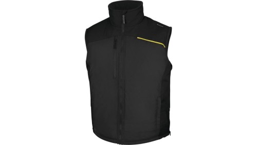 Kamizelka z poliestru pongee powlekanego PVC FIDJI3, kolor: szaro-czarny, rozmiar: 3XL / FIDJ3GN3X