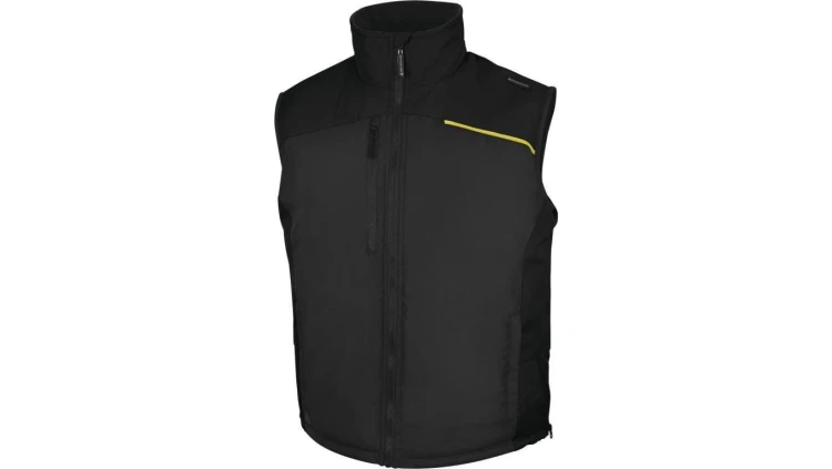 Kamizelka z poliestru pongee powlekanego PVC FIDJI3, kolor: szaro-czarny, rozmiar: 3XL / FIDJ3GN3X