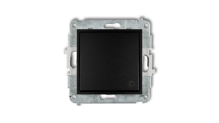 ICON Mechanizm łącznika zwierny światło czarny mat 12IWP-5