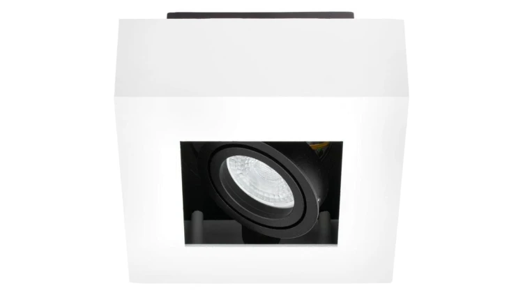 Oprawa Natynkowa Halogenowa Ruchoma SPOT GU10 Kwadrat Biała AURI LUMILED