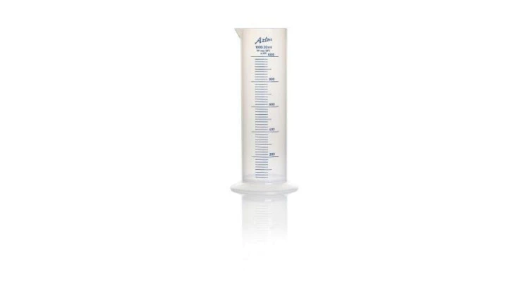 Cylinder miarowy 500ml PP średnica 54mm podziałki Tak 192.0 x 54.0mm RS PRO