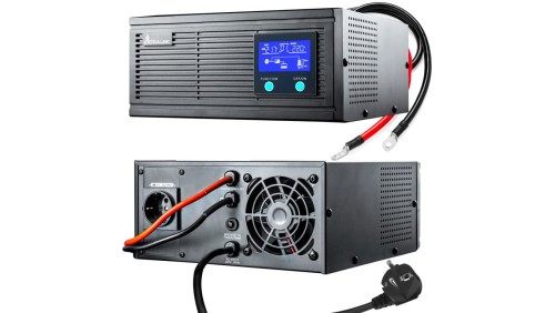 Inwerter Czysta sinusoida, napięcie akumulatora 24VDC Extralink Piorun 2000VA/1600W