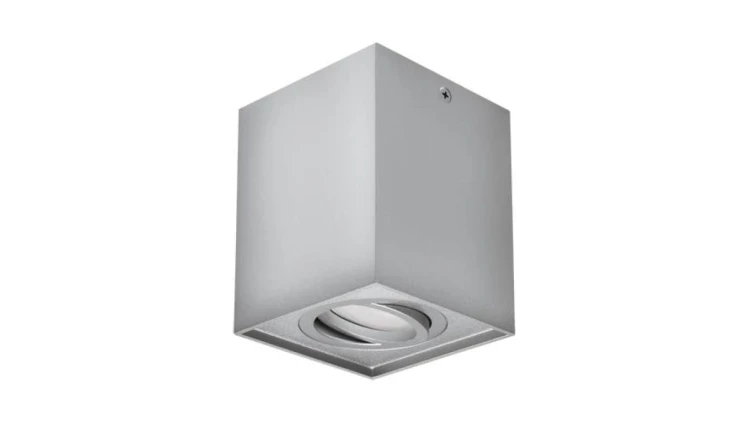 Lampa oprawa sufitowa plafon natynkowy HARY D srebrny GU10 03715 Struhm