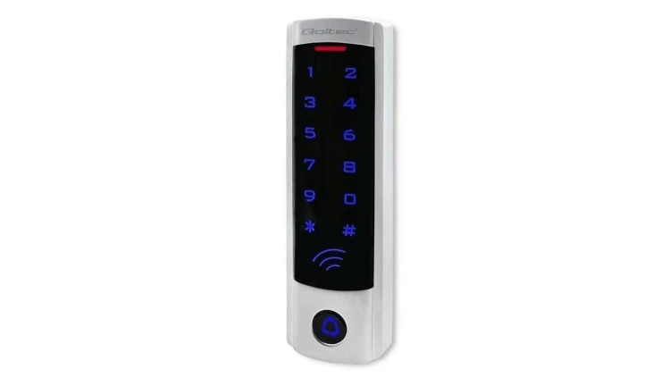 Qoltec Zamek szyfrowy DIONE z czytnikiem RFID kod karta brelok dzwonek IP68 EM slim