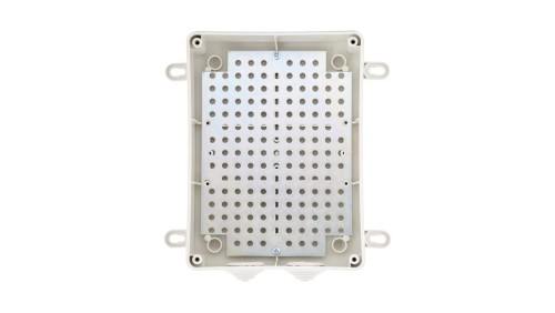 Blacha montażowa 176x128mm do ABOX-M, otworowana w rastrze 10,8mm, typu ADD-MPM