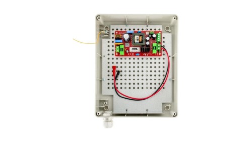 Zasilacz buforowy SMPS, Vin 230VAC, Vout 12VDC, Iout 6A, Pout 72W, obudowa zewnętrzna ABOX-L1 (1x AKU 7Ah), typu AUPS-70-120-L1