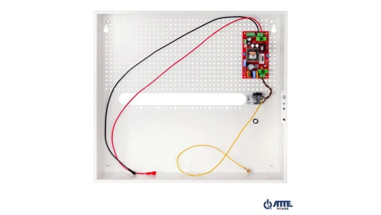 Zasilacz buforowy SMPS 12V 8A 100W obudowa wewnętrzna ABOX-H (1x AKU 18Ah)