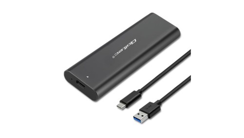 Qoltec Obudowa kieszeń do dysków M.2 SATA SSD NGFF USB typ C