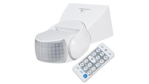 Czujnik ruchu na podczerwień z pilotem IP65, max 800W (żarówka), max 1200W (LED) Maclean MCE241