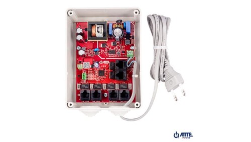 Zestaw do 5 kamer IP, w obudowie zewnętrznej ABOX-S4, switch PoE 6 portowy 10/100Mbps (5xPoE + 1xUplink),