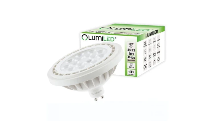 Żarówka LED GU10 ES111 15W = 100W 1521lm 4000K Neutralna 38 LUMILED