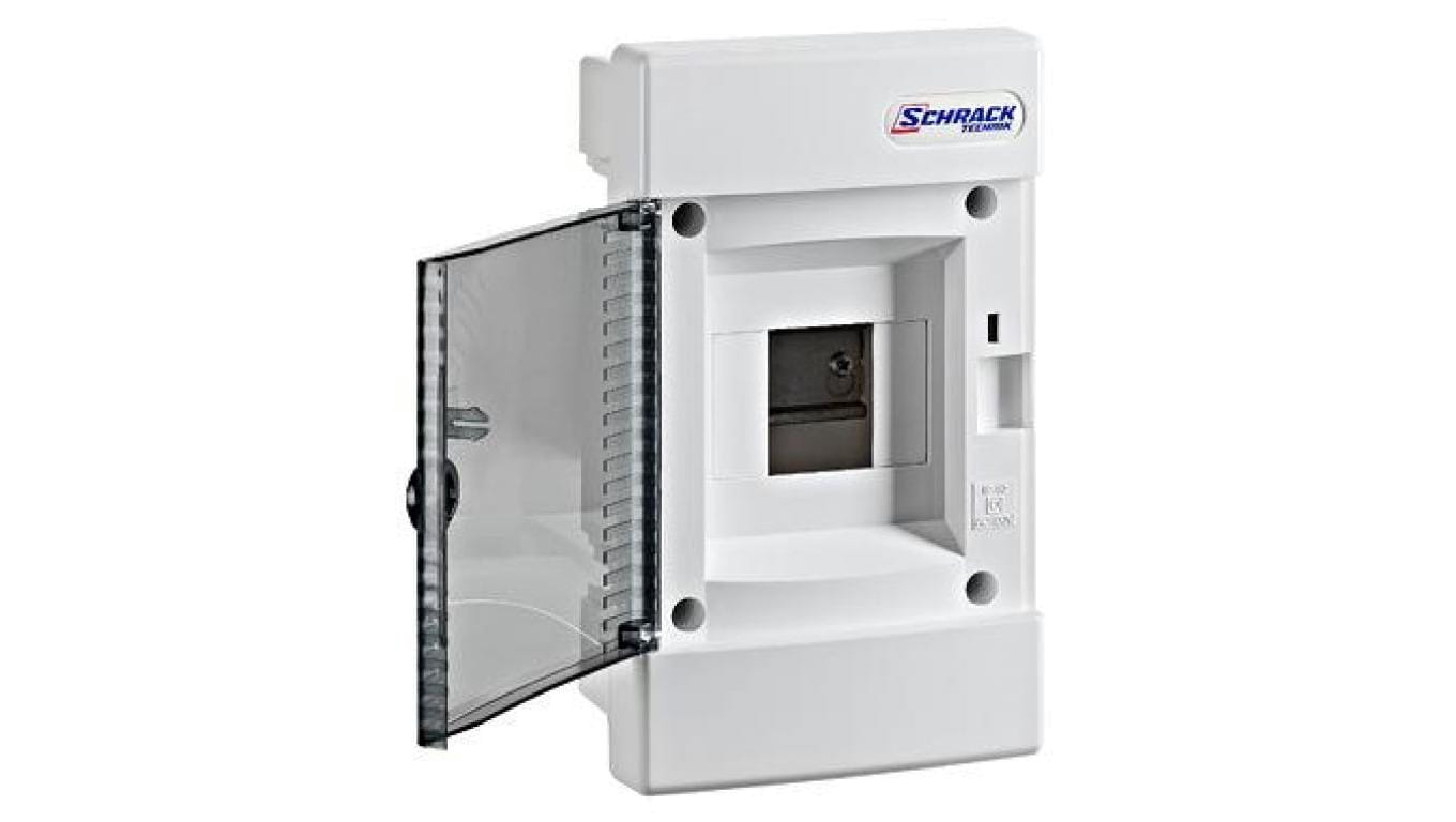 Obudowa podtynkowa 1x4 IP40, drzwi transparentne