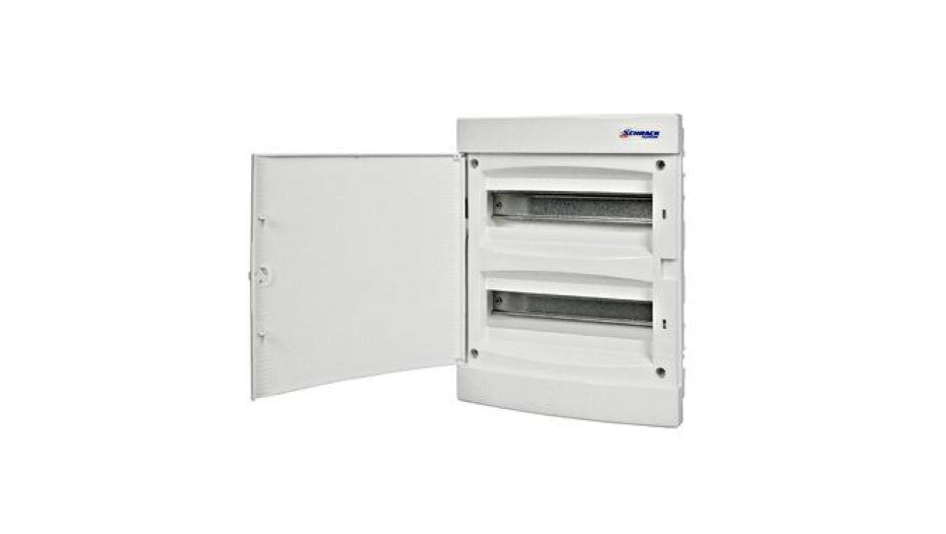 Obudowa podtynkowa z tworzywa 2x12 IP40 drzwi białe N+PE