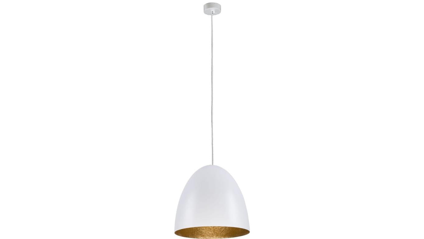 LAMPA WISZĄCA EGG M BIAŁO-ZŁOTY 9021 Nowodvorski
