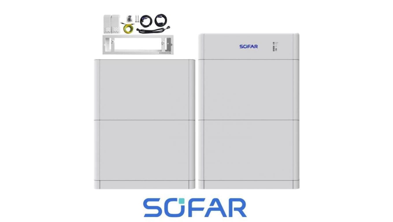 SOFAR Magazyn energii 20kWh zawiera(4 x BTS-5K Bateria 5kWh oraz BTS 5K-BDU Moduł zarządzający z podstawą)