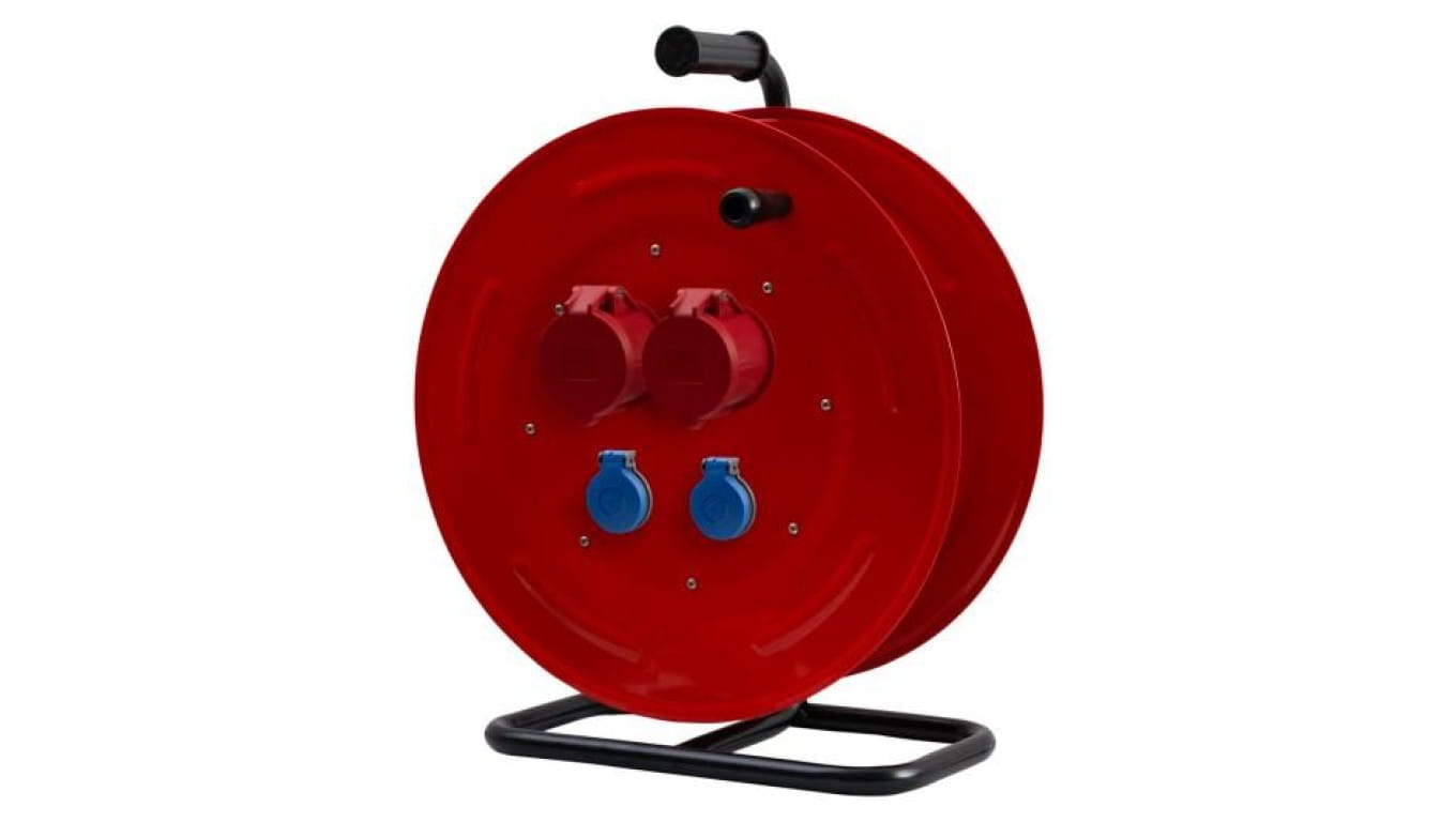 Rozgałęźnik na bębnie metalowym MAKARA-460 2x16A 5p, 2x230V IP44