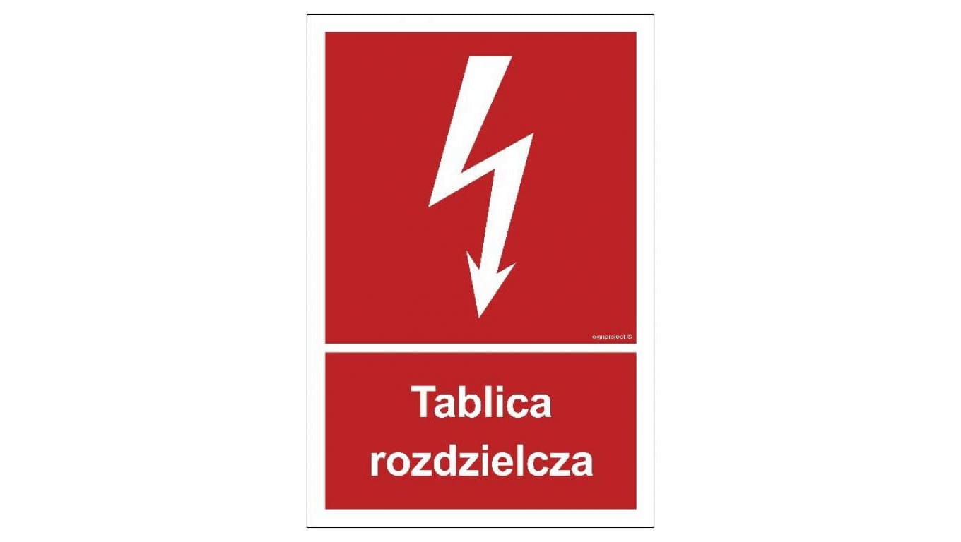 ZNAK - BC009 Tablica rozdzielcza 35 x 51,8 cm KS - Folia podłogowa foto.