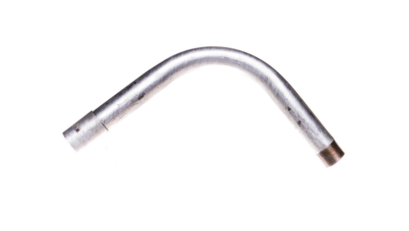 Kolanko do rur stalowych z gwintem M25x1,5 6125 ZN