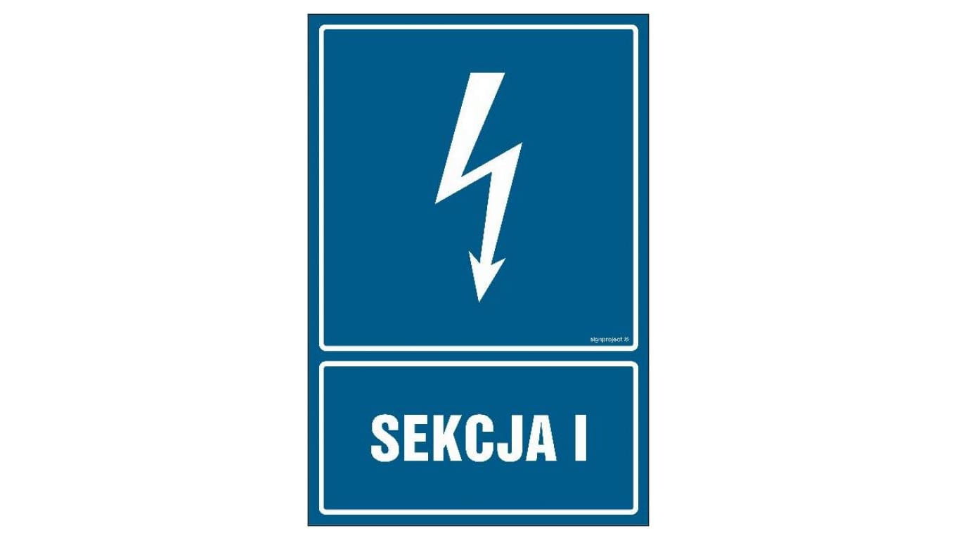 ZNAK - HG042 Sekcja I 7,5 x 10 cm PN - Płyta 1mm