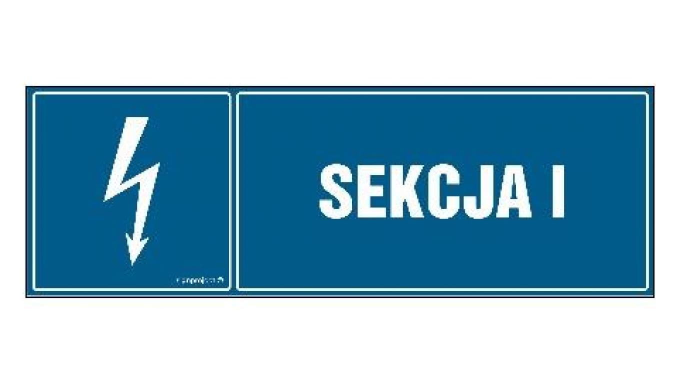 ZNAK - HH046 Sekcja I 45 x 15 cm FN - Folia samoprzylepna