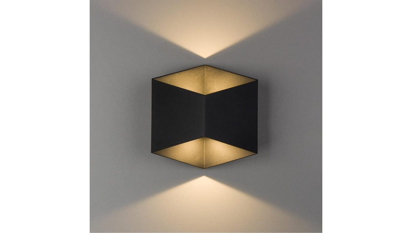 Kinkiet TRIANGLES LED 2x5W 700lm 3000K czarny IP54 8142 Nowodvorski