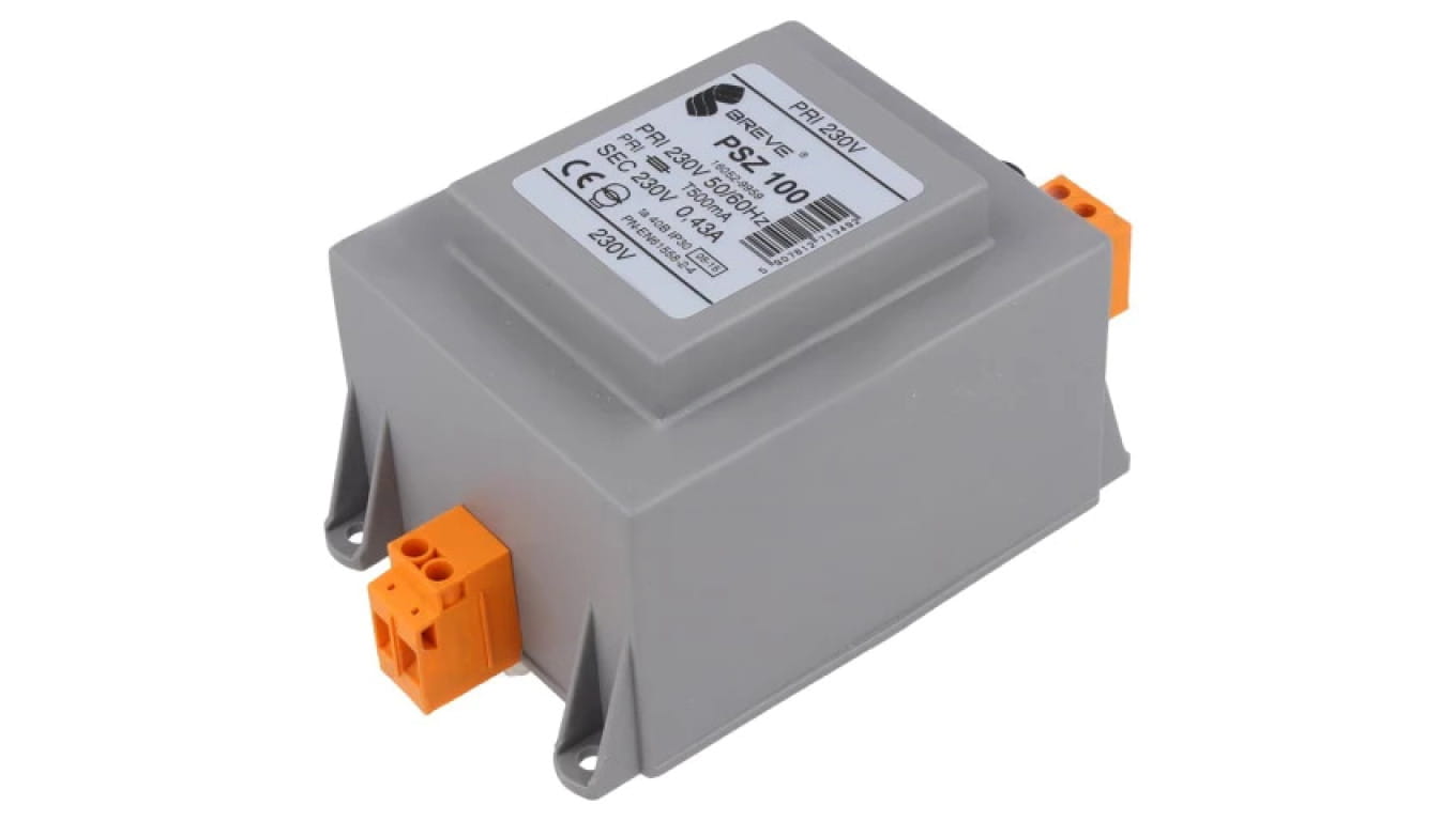 PSZ100/230/230V Transformator sieciowy 100VA 230VAC 230V na szynę DIN IP30