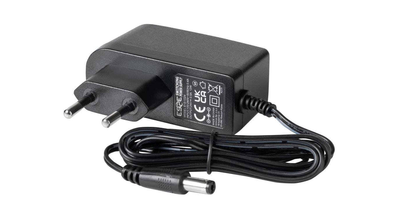 Zasilacz wtyczkowy ESPE 24V 0.5A 12W wtyk prosty 2,1x5,5mm