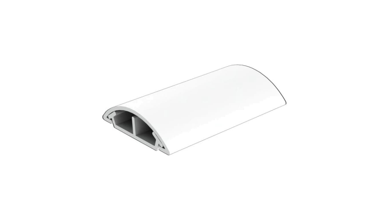 Listwa maskująca przewody TV maskownica uniwersalna napodłogowa naścienna 34x10mm biała 2m z taśmą 2-stronną KOPOS / 2 m /