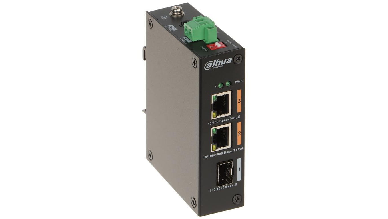 SWITCH POE PFS3103-1GT1ET-60-V2 2-PORTOWY SFP DAHUA