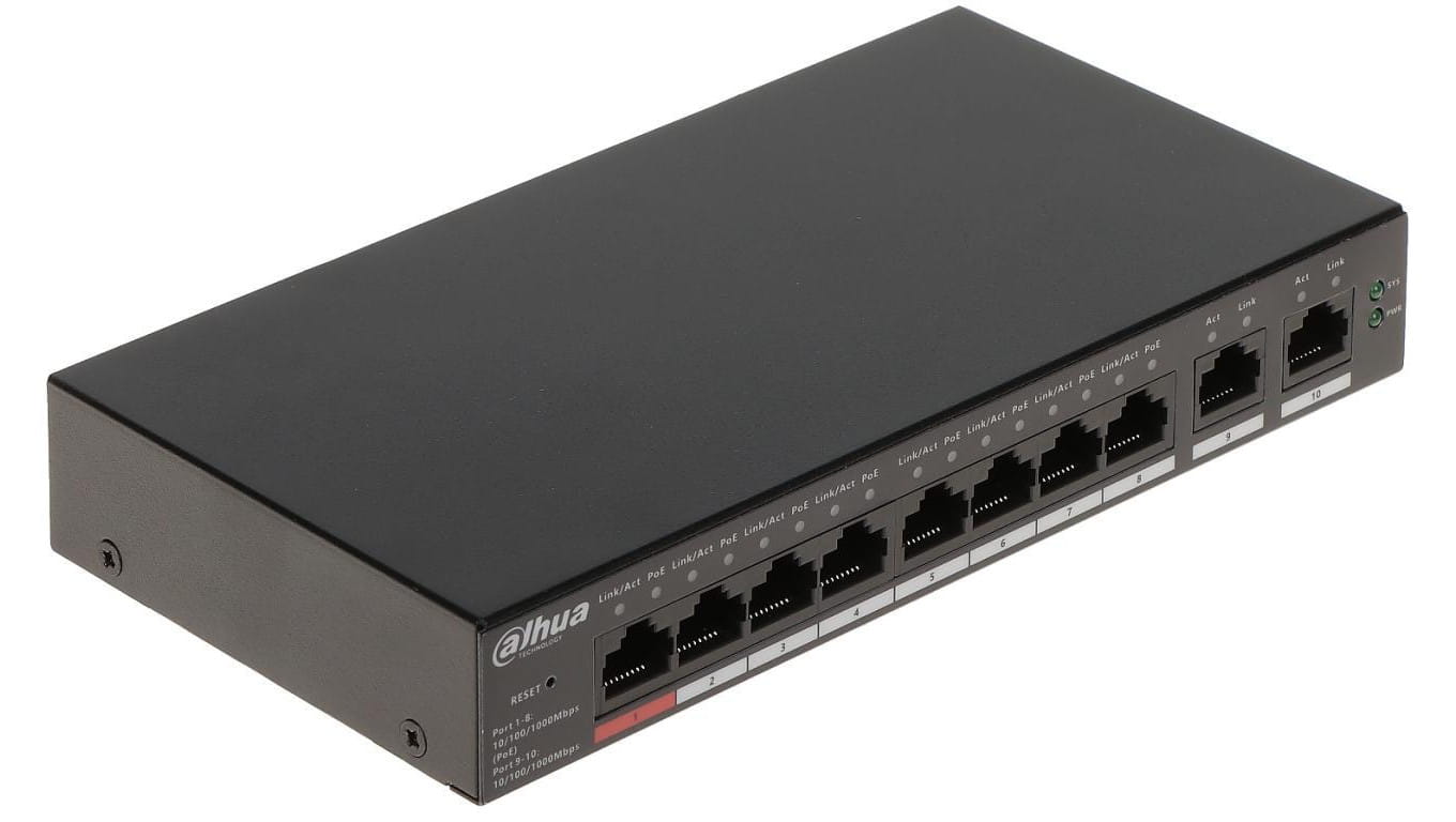 SWITCH POE CS4010-8GT-110 8-PORTOWY DAHUA