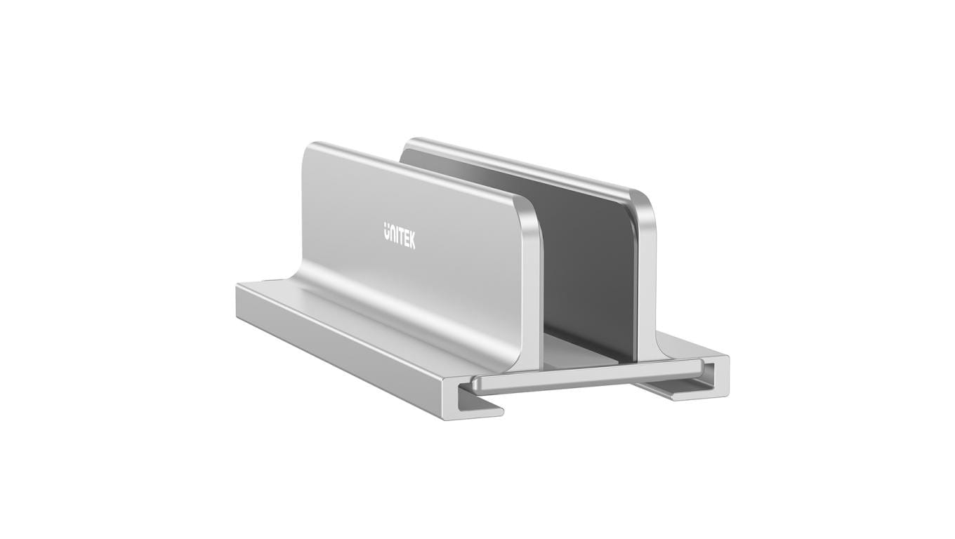 Unitek Stojak na laptopa, pionowy, aluminium
