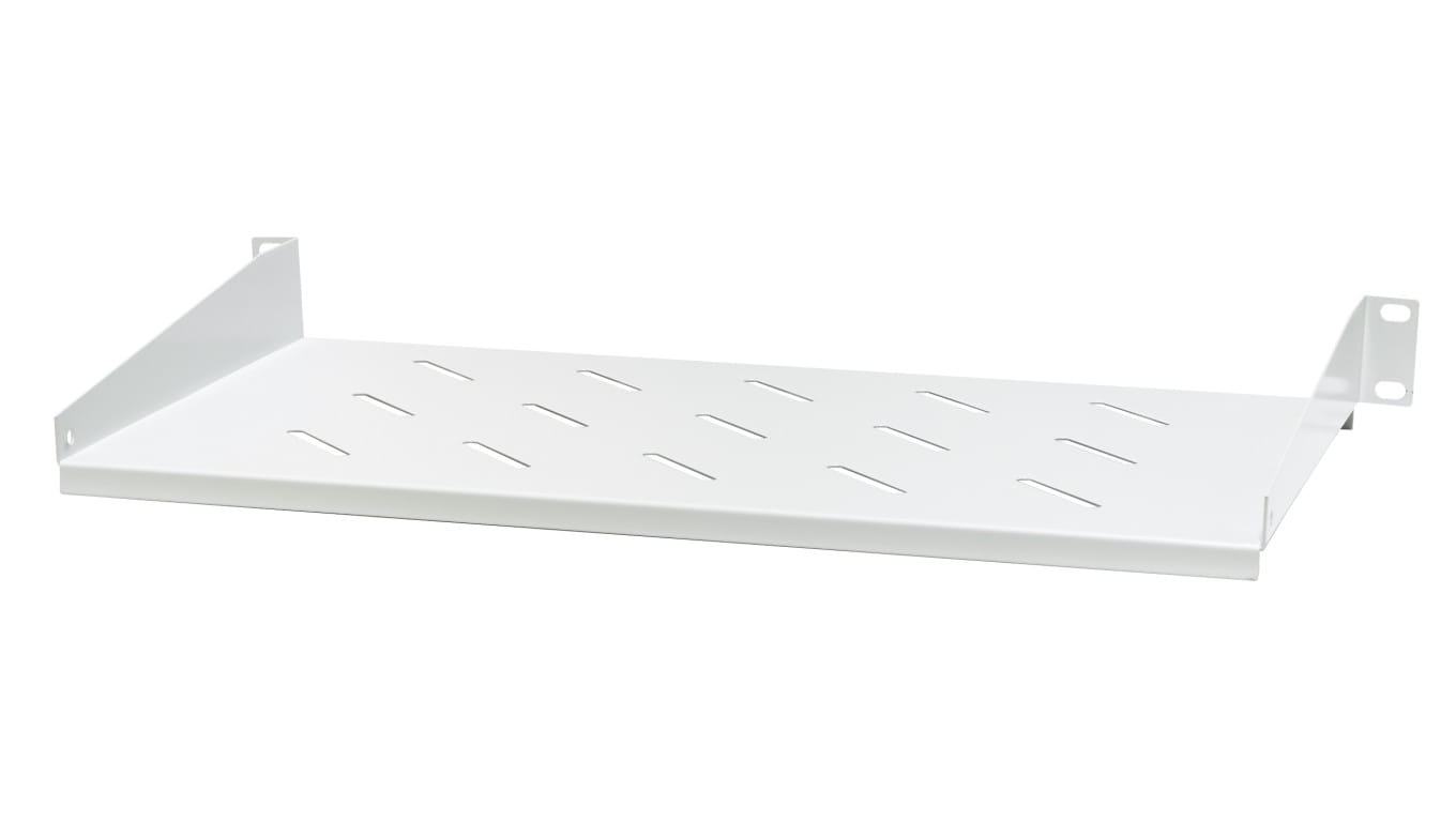 półka stała 19, 1U, o gł. 250 mm., mocowana z przodu RAL 7044 szary, EM/JE06-250