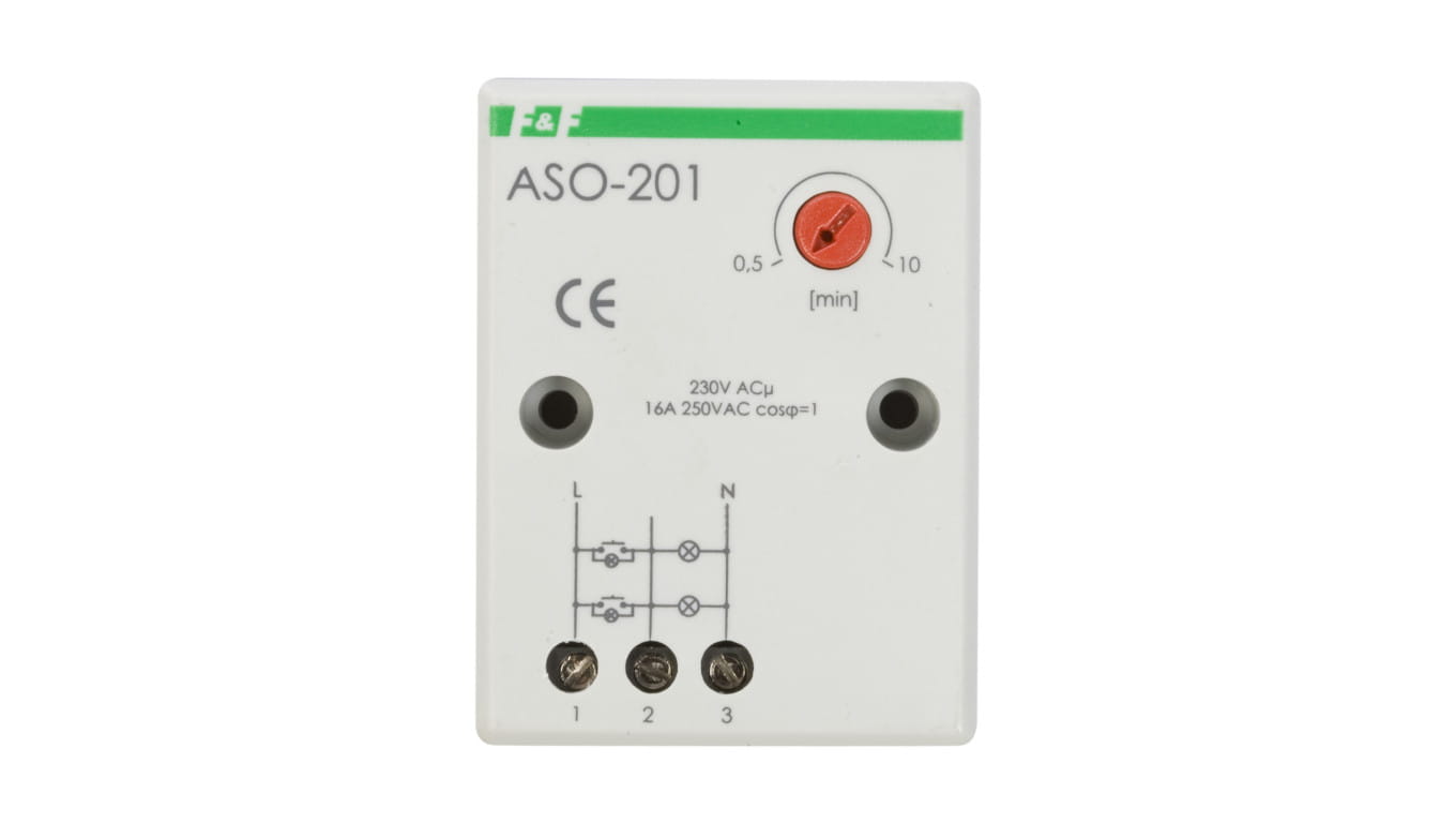 Automat schodowy 10A 0,5-10min 230V AC ASO-201