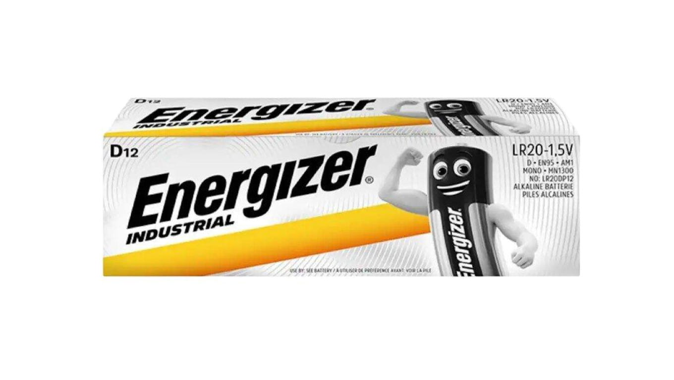 bateria alkaliczna Energizer Industrial LR20 D - 12 sztuk