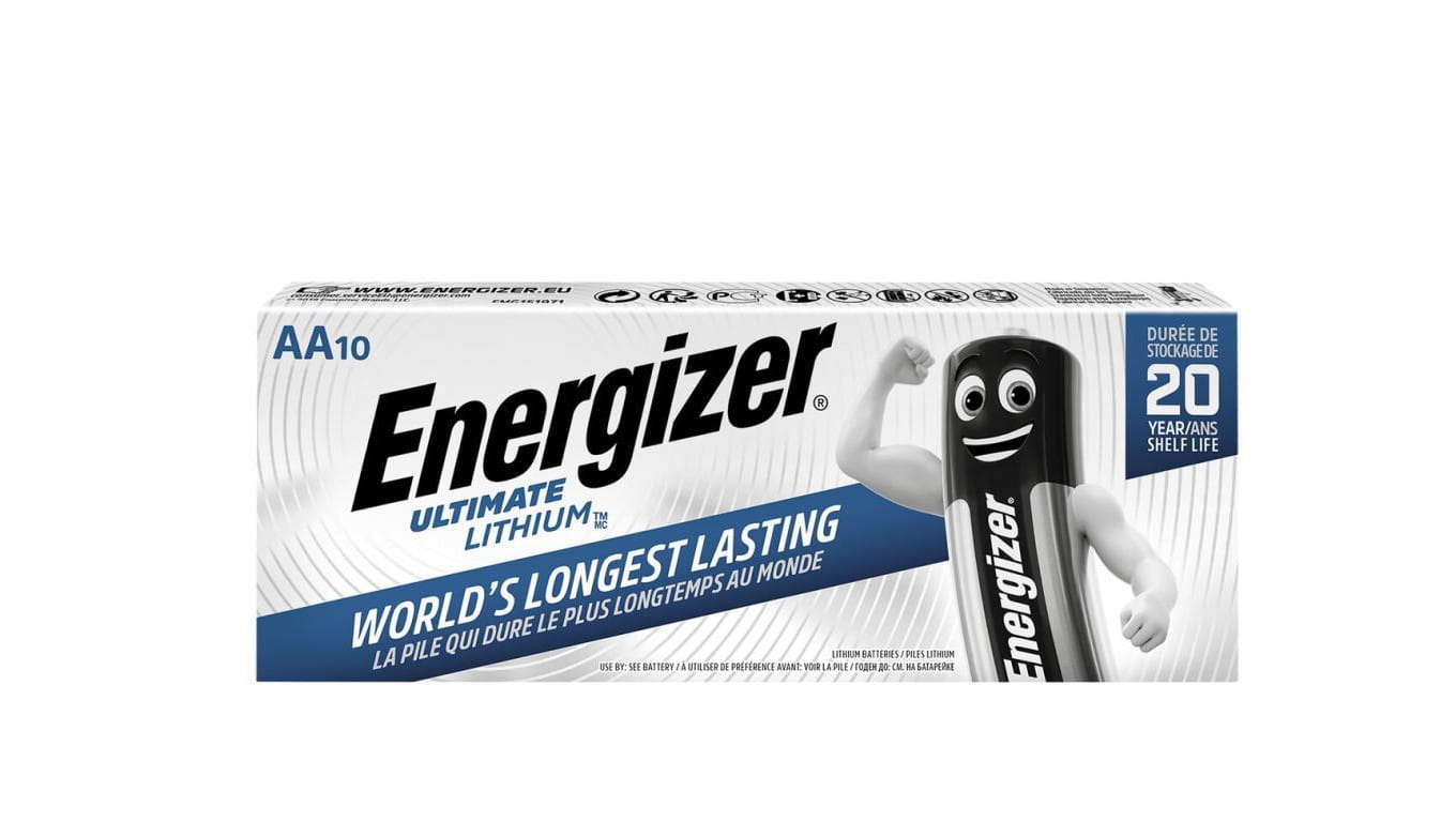 10 x bateria foto litowa Energizer L91 Ultimate Lithium R6 AA