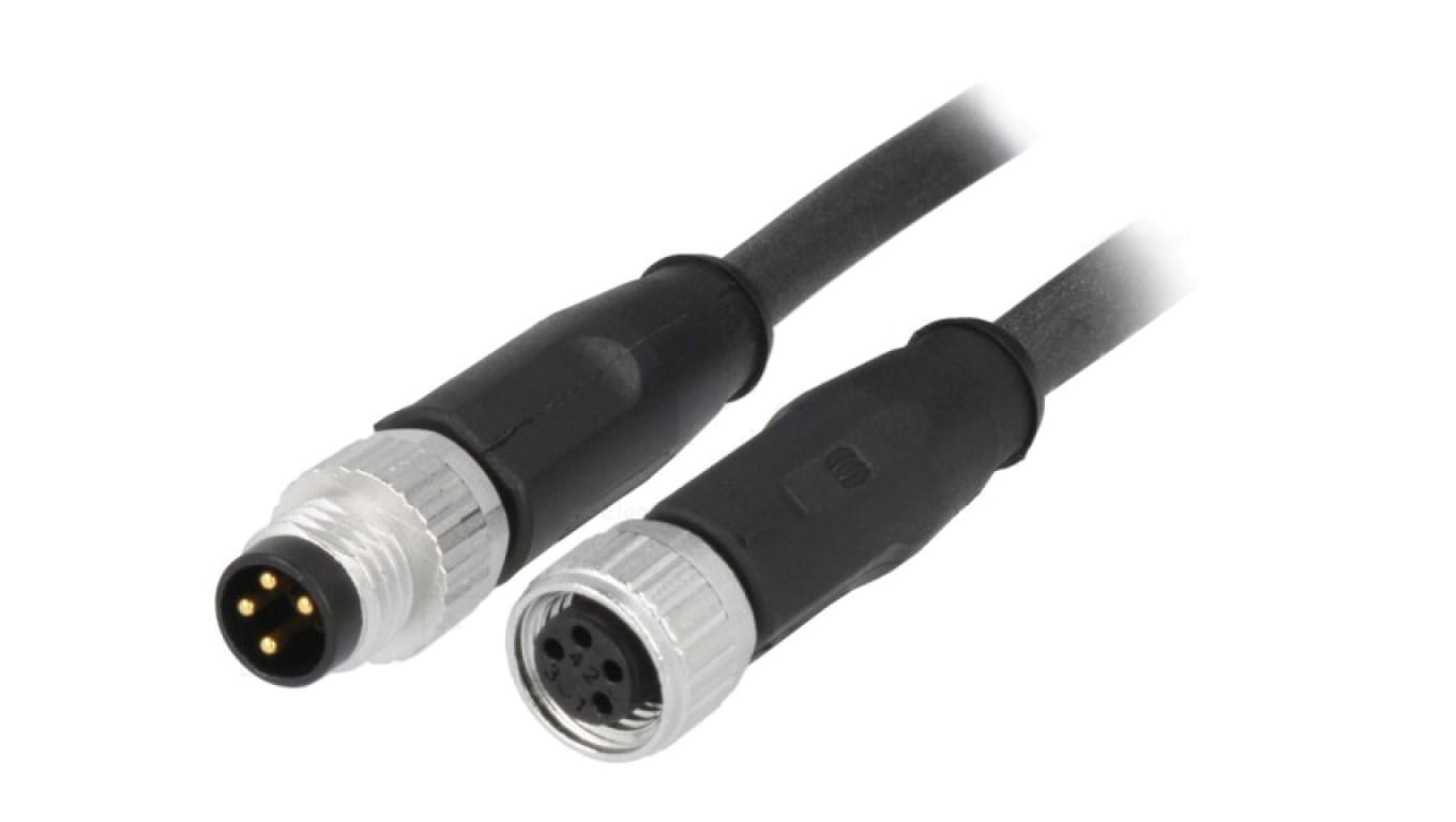 Złącze M8 męsko-żeńskie proste 2m 4pin 21348081489020