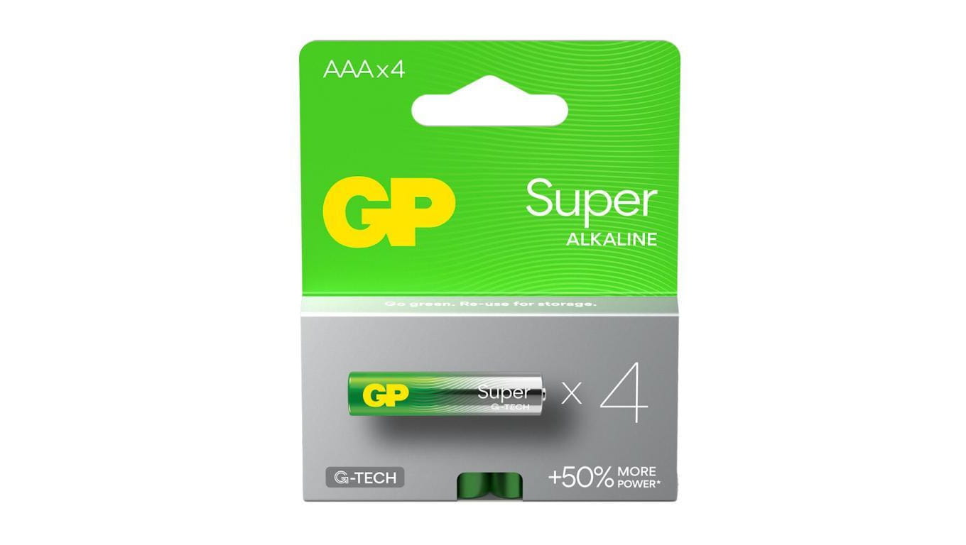 4 x bateria alkaliczna GP Super Alkaline G-TECH LR03 / AAA