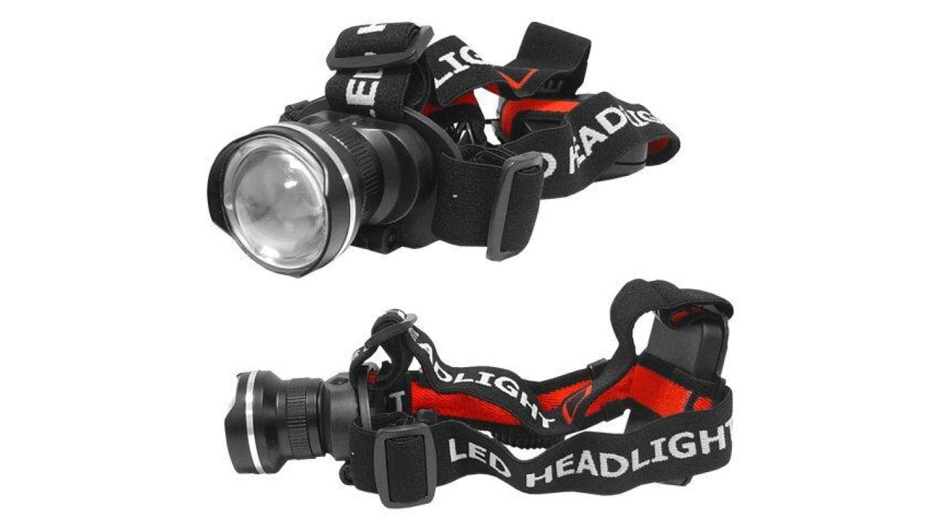 Diodowa latarka czołowa, czołówka Tiross TS-1102 z diodą Cree XM-L2