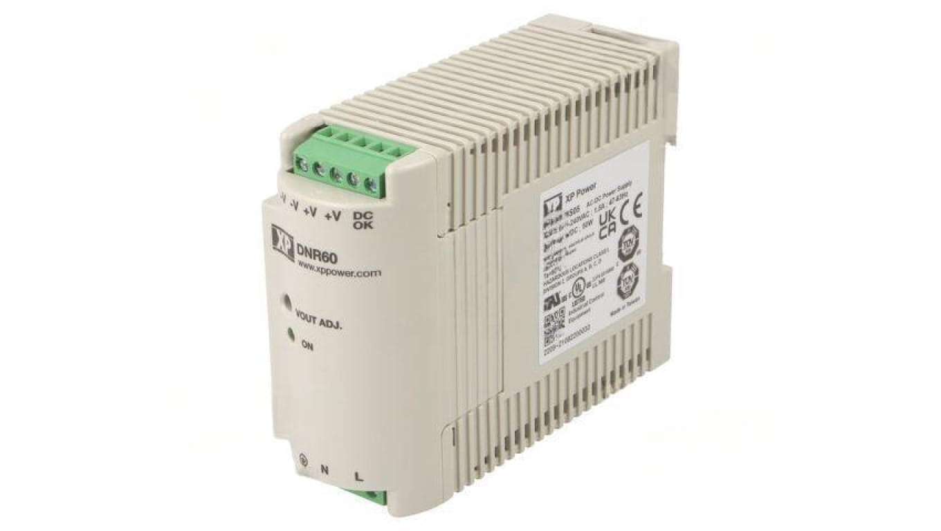 Zasilacz impulsowy: na szynę DIN, 60W, 5VDC, 10A, 85-264VAC