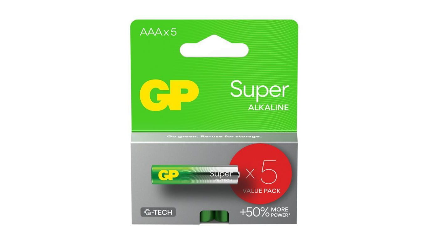 5 x bateria alkaliczna GP Super Alkaline G-TECH LR03 / AAA