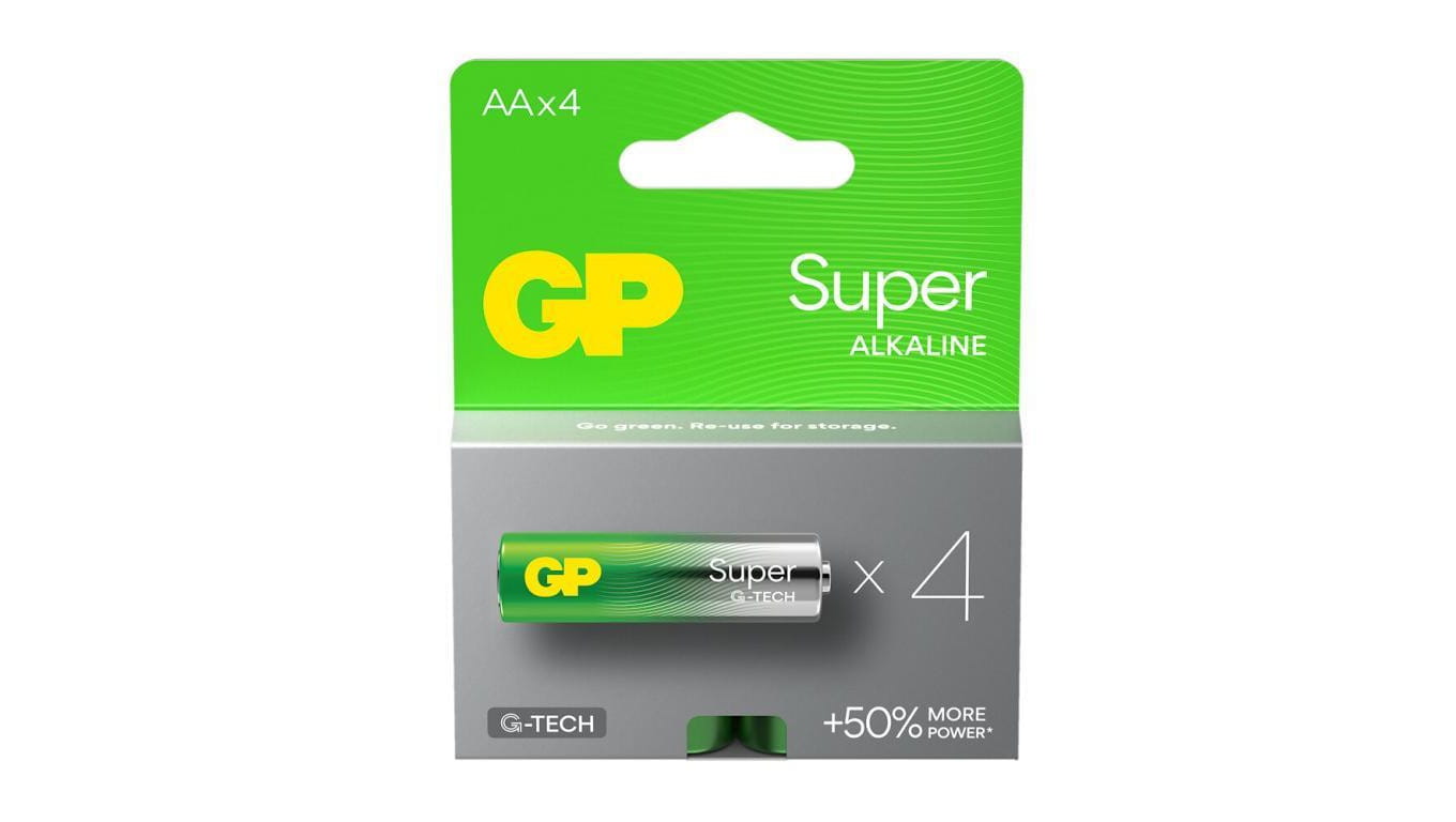 4 x bateria alkaliczna GP Super Alkaline G-TECH LR6 / AA