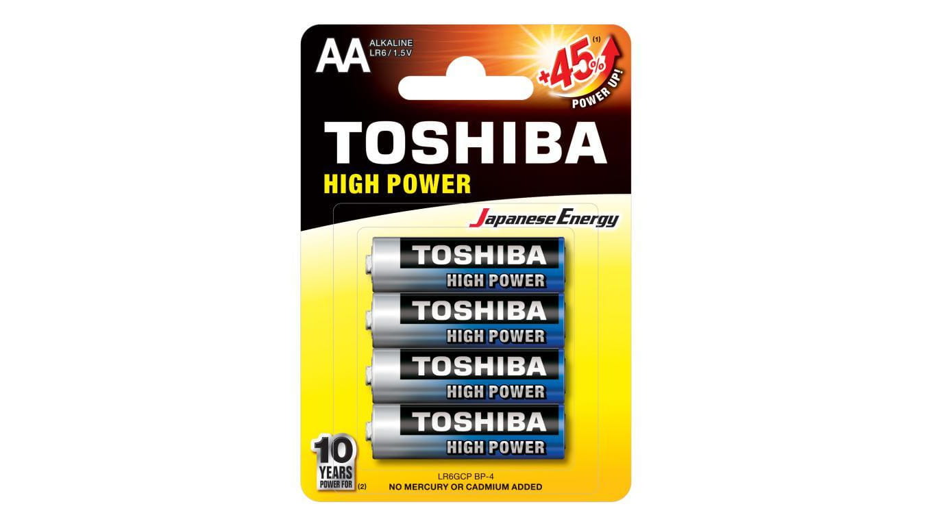 Baterie Alkaliczne TOSHIBA HIGH POWER LR6 AA 1,5V Blister 4szt