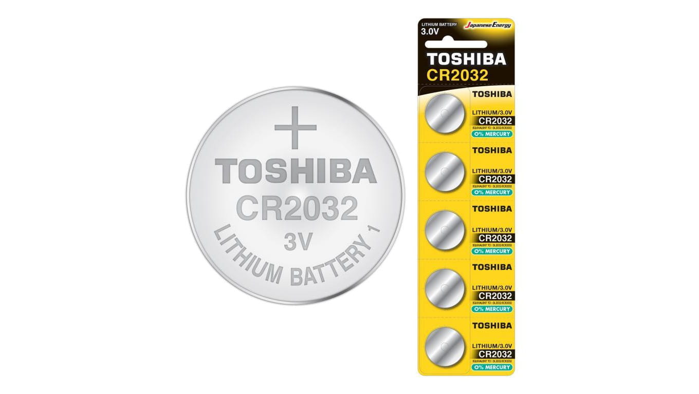 Baterie Specjalistyczne TOSHIBA Litowa CR 2032 3V Blister 5szt