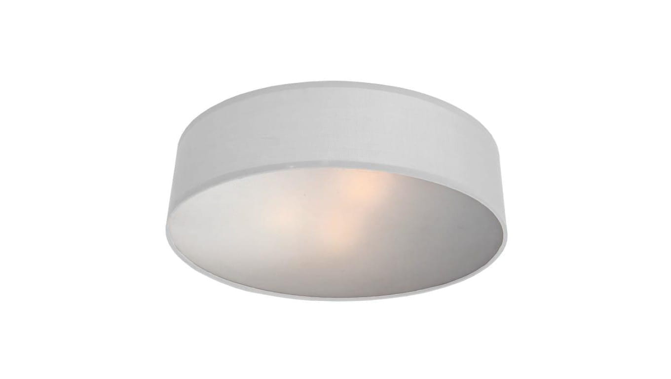 Plafon z abażurem białym do salonu Alto Ø40cm LP-81008/3C WH Light Prestige