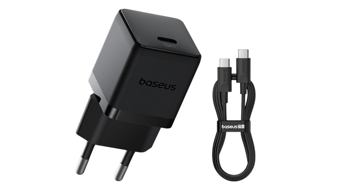 Baseus Palm P10111605113-01 30W szybka ładowarka sieciowa z gniazdem USB-C PD 3.0 PPS + kabel 1m