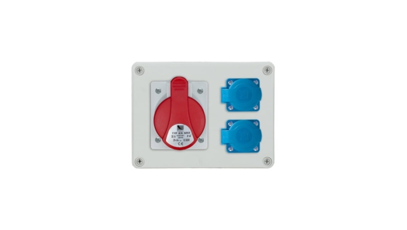Rozdzielnica stacjonarna R-BOX 190 1x32A/5P 2x250V IP44 B.1603